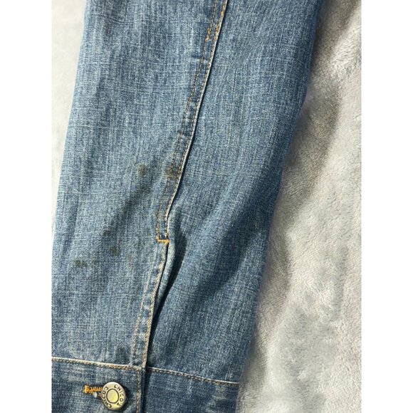 Chico's Jean Jacket Women's 1 US small Anniversary Collection Parrot Beaded - Picture 12 of 14